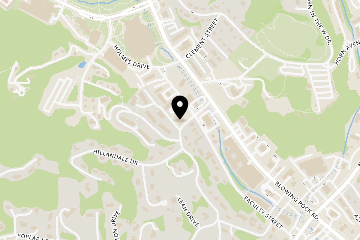 Map showing the location of Elevation 3333 on 208 Faculty St in Boone